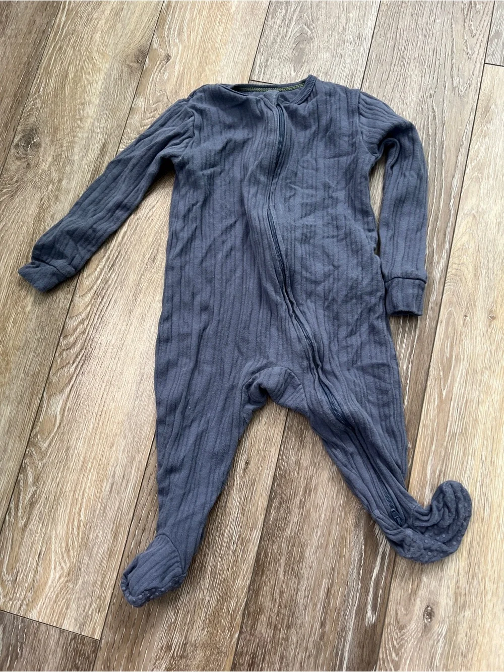 Bundle baby boy footie plaid long sleeve button